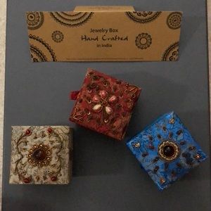 Small hand crafted jewelry boxes